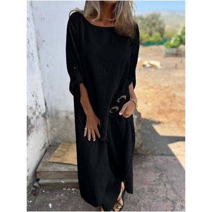 Everly – Conjunto Elegante de Algodón y Lino de Dos Piezas