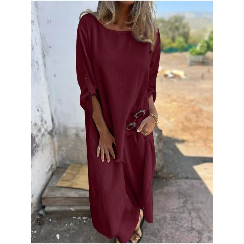 Everly – Conjunto Elegante de Algodón y Lino de Dos Piezas