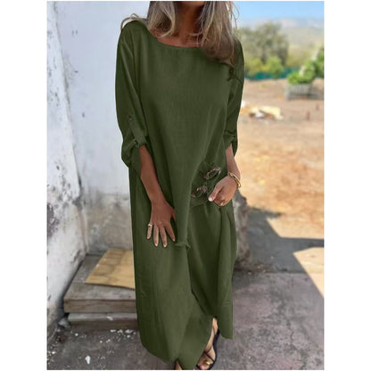 Everly – Conjunto Elegante de Algodón y Lino de Dos Piezas