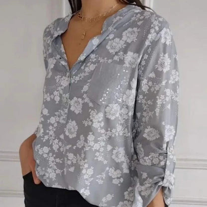 BLUSA FLORAL FRIEDLINDE I DE MANGA LARGA