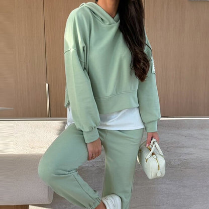LIORENYAE – CONJUNTO DE SUDADERA CON CAPUCHA CASUAL