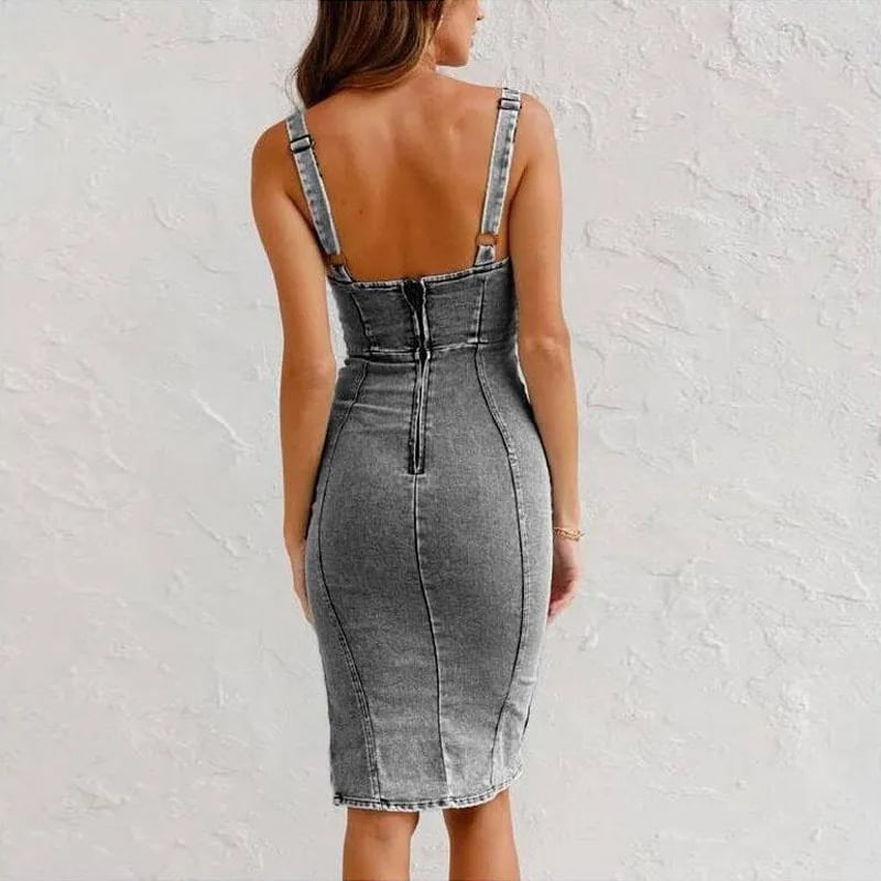 Mona | Vestido de Tirantes de Denim