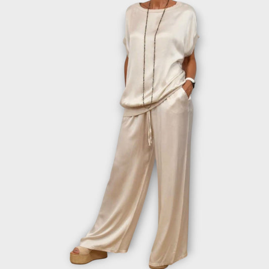 Conjunto de Dos Piezas de Satén Luxe