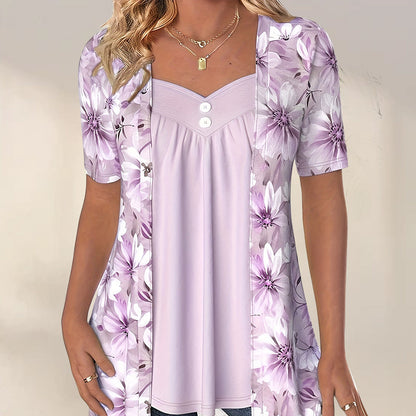 NORBERTHA - BLUSA FLOREADA MODERNA
