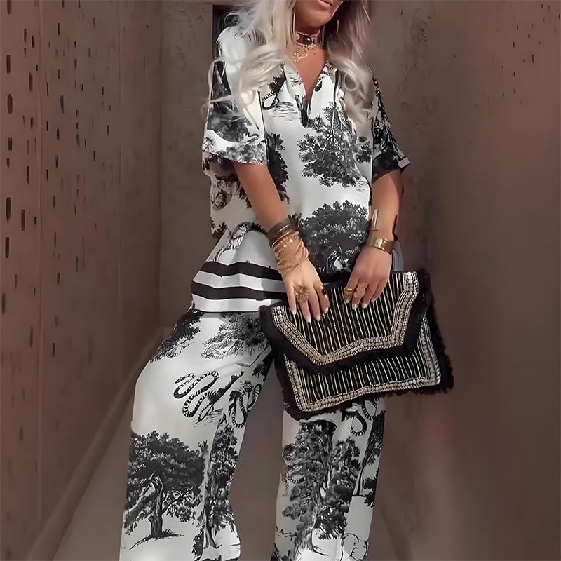 BIANCA – CONJUNTO DE DOS PIEZAS LUXE ESTAMPADO