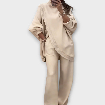 Conjunto de Lounge de Punto Relajado