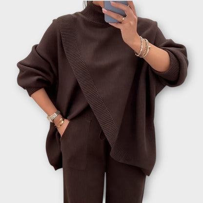 Conjunto de Lounge de Punto Relajado