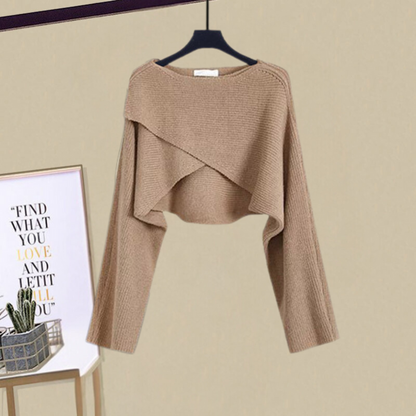 CAEVIRA – CONJUNTO DE VESTIDO DE PUNTO ELEGANTE