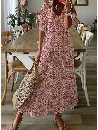 Ava™ | Vestido Boho Elegante con Cobertura para el Abdomen