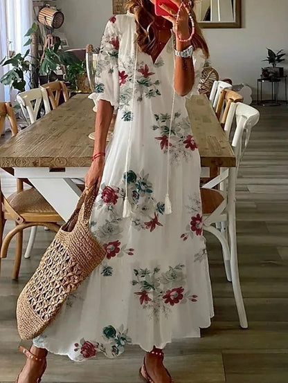 Serenidad - Vestido de Playa Boho Casual