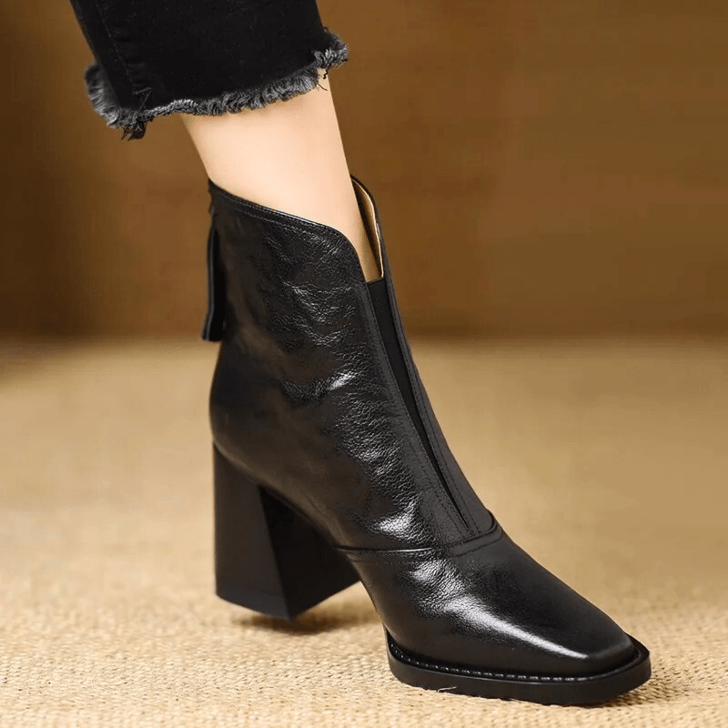 Jessica - Botines de Cuero Elegantes