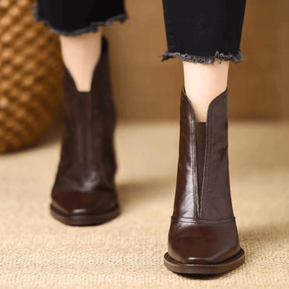 Jessica - Botines de Cuero Elegantes