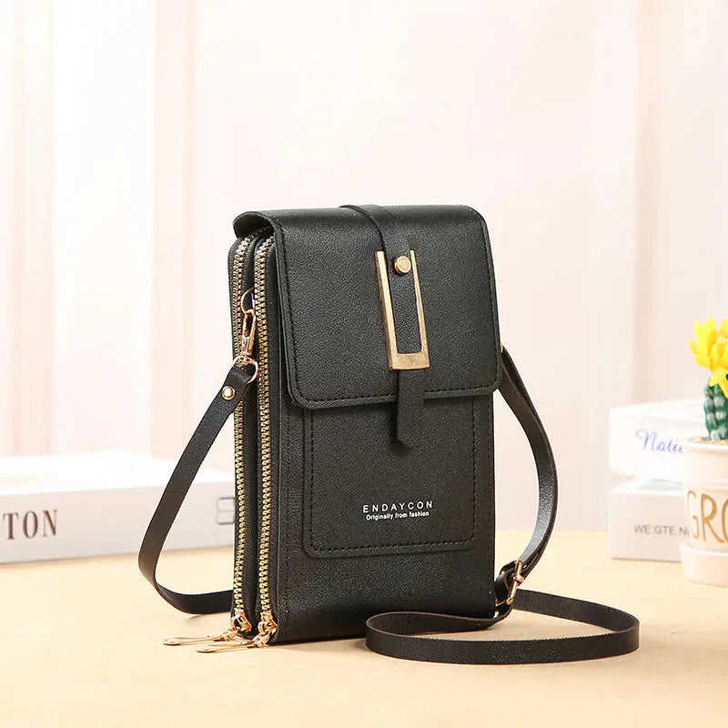 Bolso de Cuero Cruzado para Teléfono Móvil